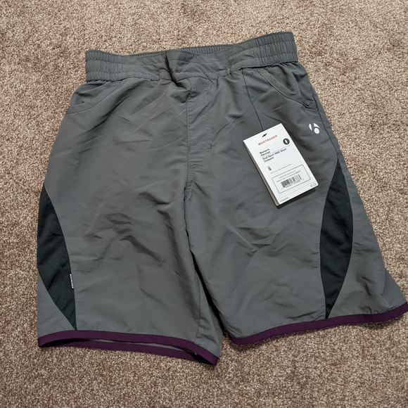 Women's Bontrager Gray Dual Sport Cycling Short MTB Padding Size Small - Picture 4 of 17